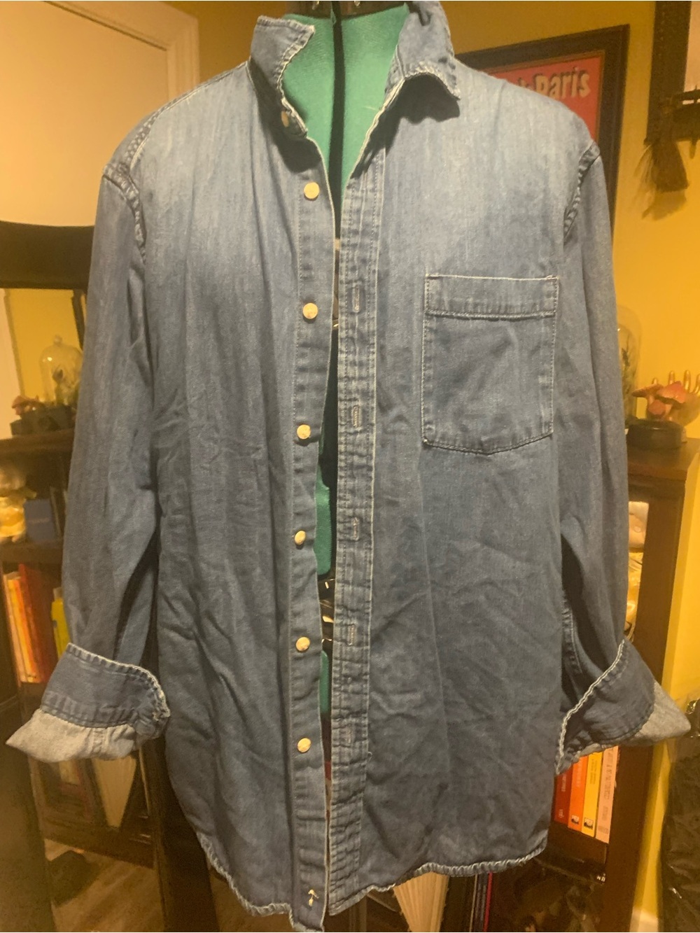 Goodfellow & Co Light Blue Denim Shirt Jacket